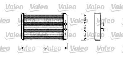 Heat Exchanger, interior heating VALEO 812358