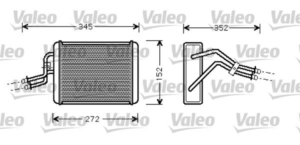 VALEO 812364 Heat Exchanger, interior heating