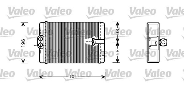 VALEO 812366 Heat Exchanger, interior heating