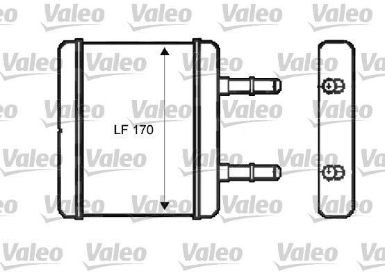 VALEO 812396 Heat Exchanger, interior heating