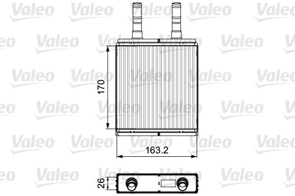 VALEO 812409 Heat Exchanger, interior heating