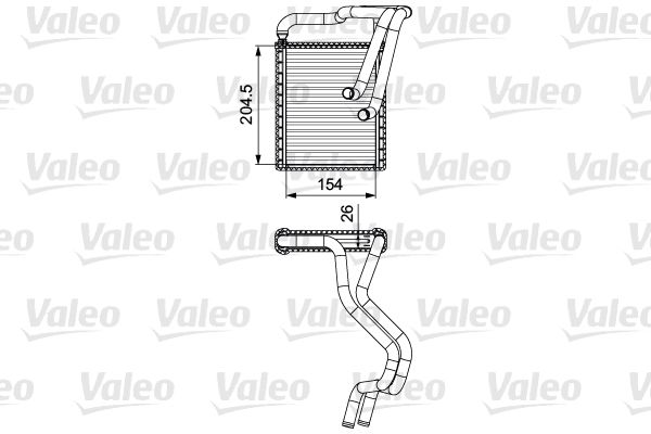 VALEO 812430 Heat Exchanger, interior heating