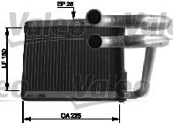 Heat Exchanger, interior heating VALEO 812434