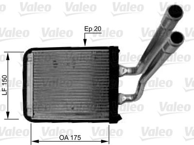 Heat Exchanger, interior heating VALEO 812436