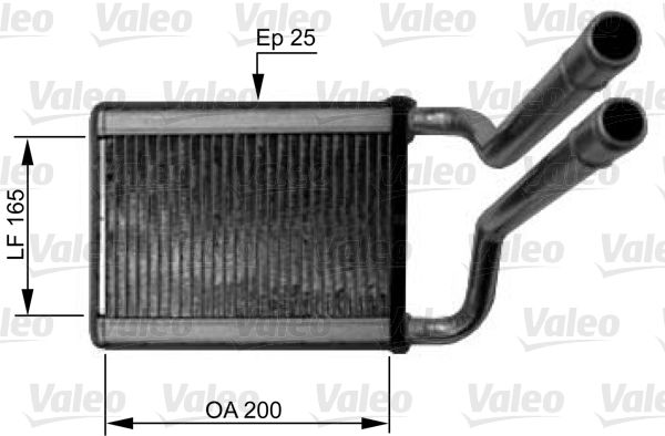 VALEO 812438 Heat Exchanger, interior heating
