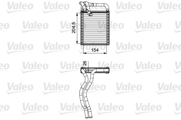VALEO 812441 Heat Exchanger, interior heating