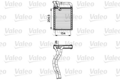 Heat Exchanger, interior heating VALEO 812441