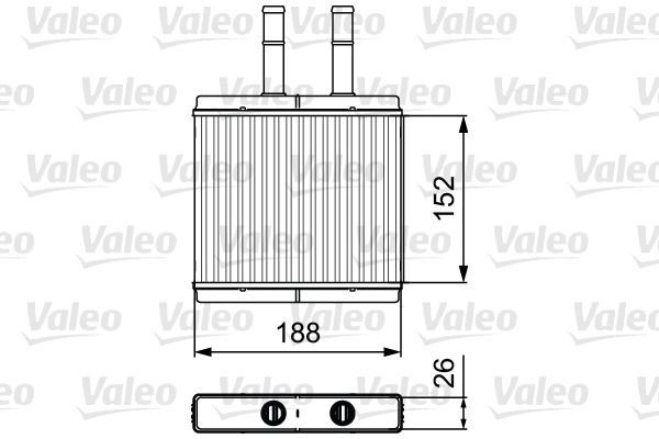 VALEO 812442 Heat Exchanger, interior heating