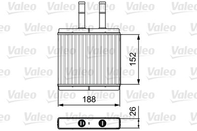 Heat Exchanger, interior heating VALEO 812442