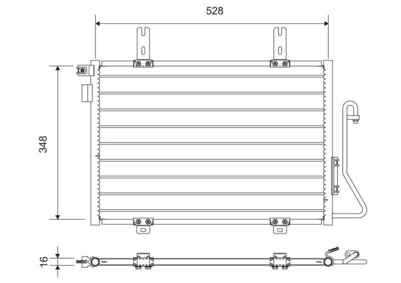 VALEO 812695 Condenser, air conditioning