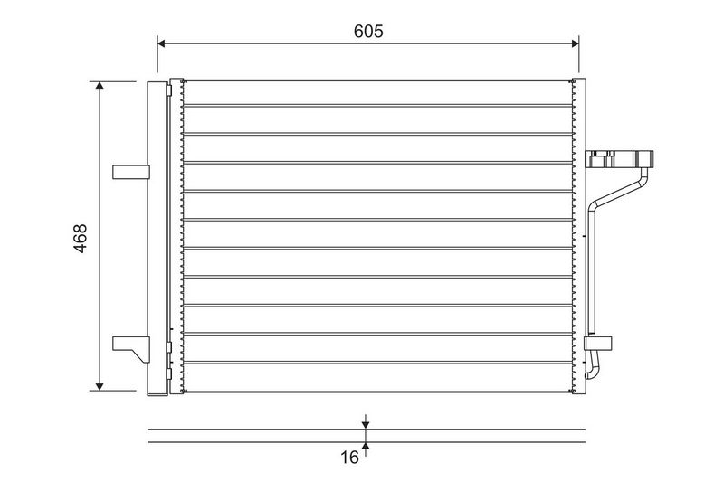 VALEO 812877 Condenser, air conditioning