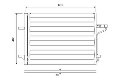 Condenser, air conditioning VALEO 812877