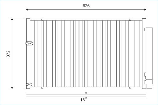 VALEO 812880 Condenser, air conditioning