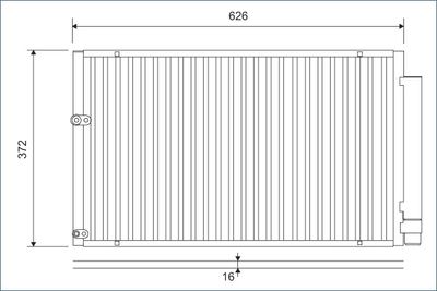 Condenser, air conditioning VALEO 812880