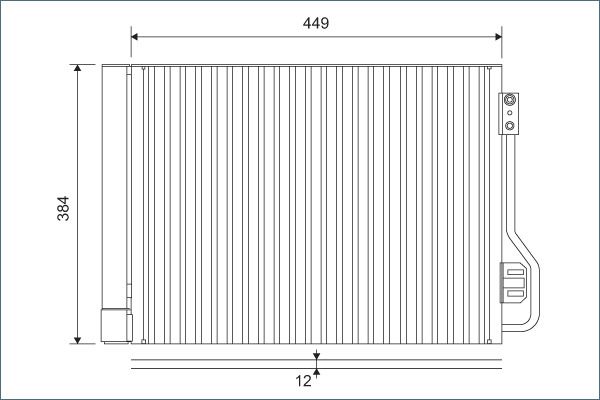 VALEO 812882 Condenser, air conditioning