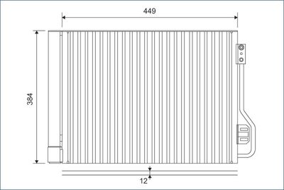 Condenser, air conditioning VALEO 812882