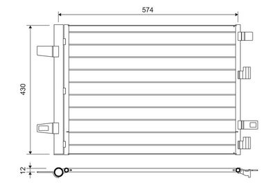 Condenser, air conditioning VALEO 812883