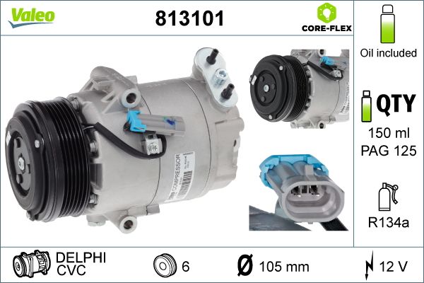 VALEO 813101 Compressor, air conditioning