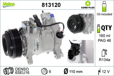 Compressor, air conditioning VALEO 813120