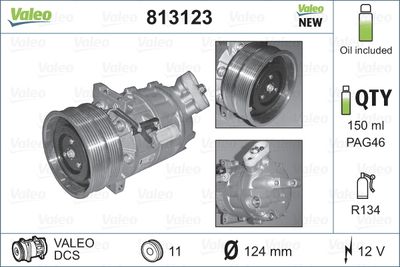 Compressor, air conditioning VALEO 813123