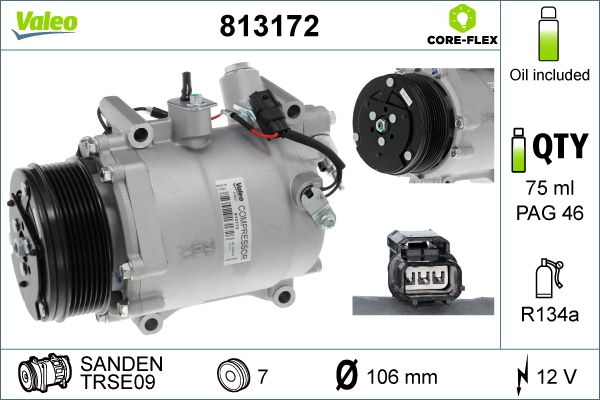 VALEO 813172 Compressor, air conditioning