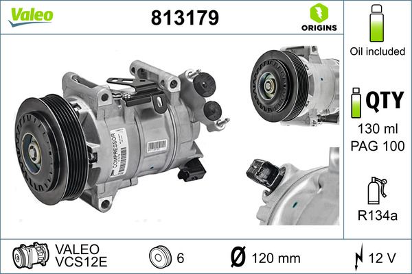 VALEO 813179 Compressor, air conditioning