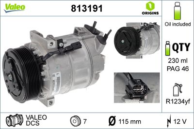 Compressor, air conditioning VALEO 813191