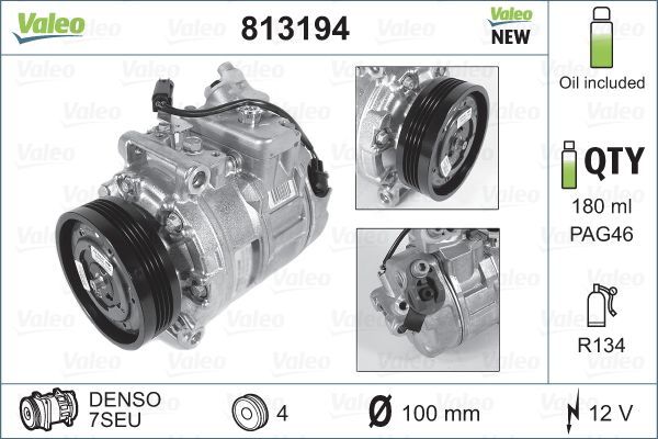 VALEO 813194 Compressor, air conditioning