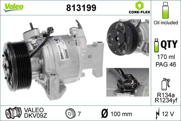 VALEO 813199 Compressor, air conditioning