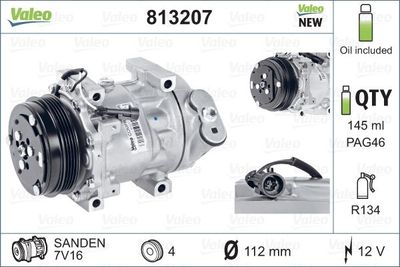 Compressor, air conditioning VALEO 813207