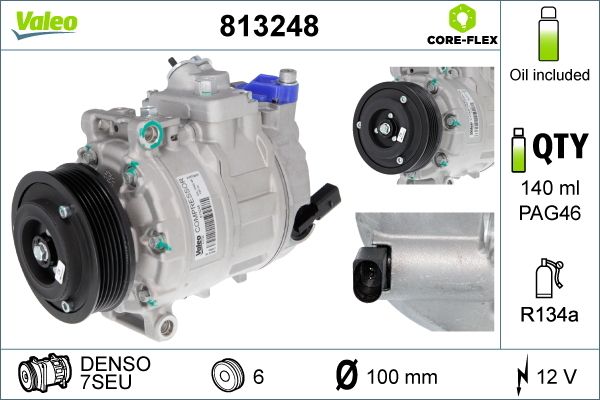 VALEO 813248 Compressor, air conditioning