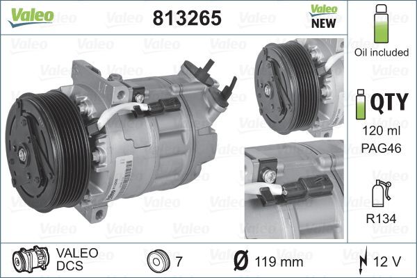 VALEO 813265 Compressor, air conditioning
