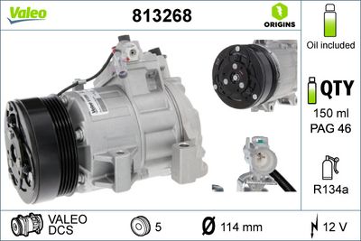 Compressor, air conditioning VALEO 813268