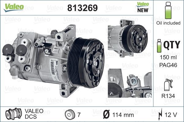 VALEO 813269 Compressor, air conditioning