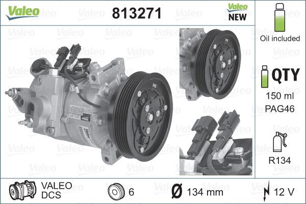 VALEO 813271 Compressor, air conditioning