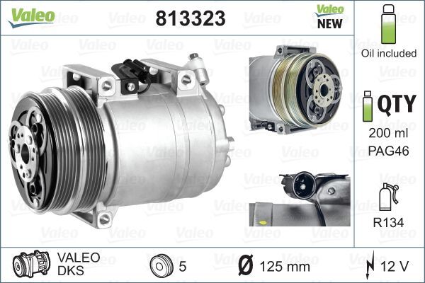VALEO 813323 Compressor, air conditioning