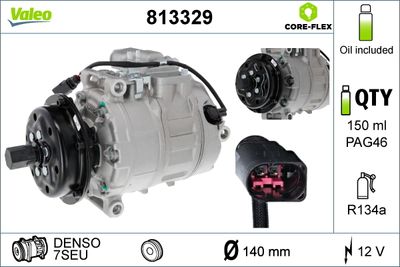 Compressor, air conditioning VALEO 813329