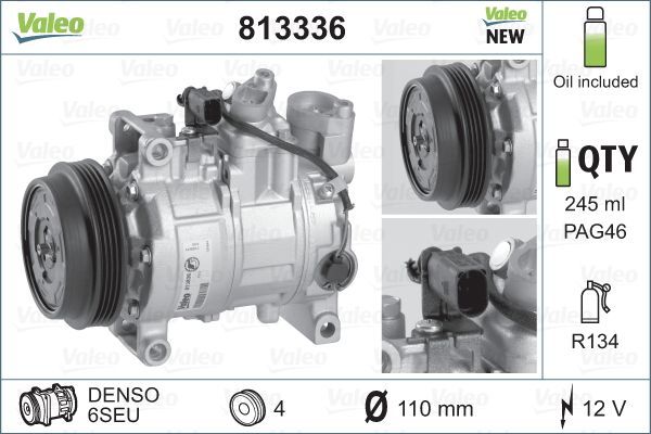 VALEO 813336 Compressor, air conditioning