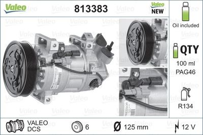 Compressor, air conditioning VALEO 813383