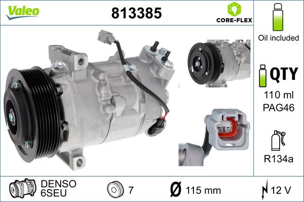 VALEO 813385 Compressor, air conditioning