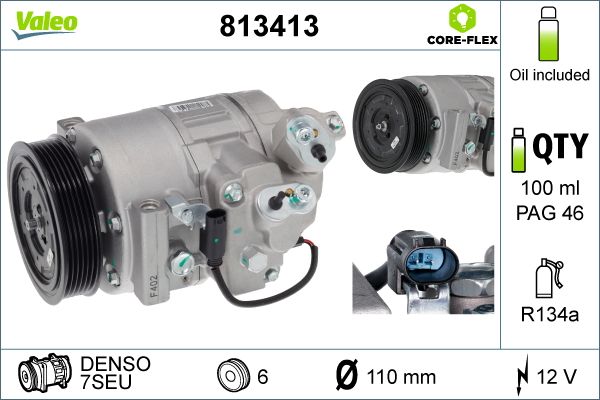 VALEO 813413 Compressor, air conditioning