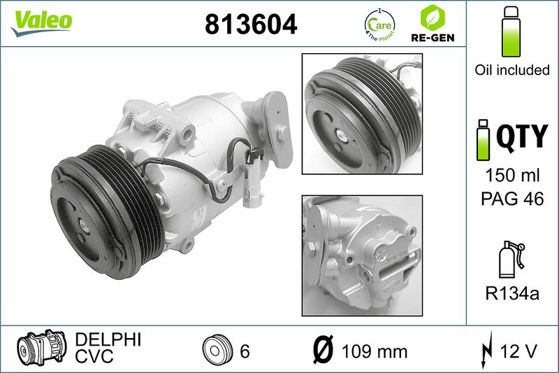VALEO 813604 Compressor, air conditioning