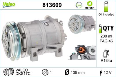 Compressor, air conditioning VALEO 813609