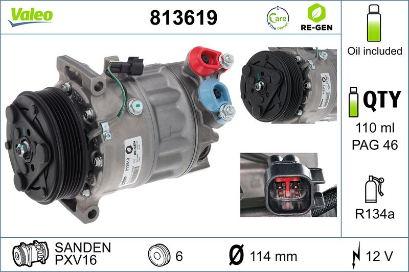 VALEO 813619 Compressor, air conditioning