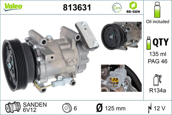 VALEO 813631 Compressor, air conditioning