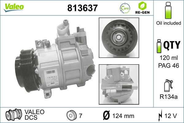 VALEO 813637 Compressor, air conditioning
