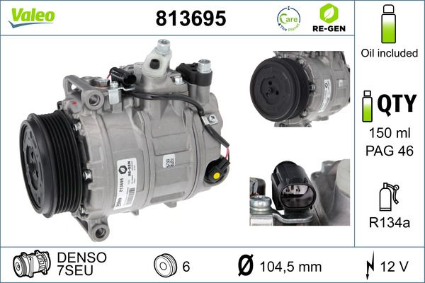 VALEO 813695 Compressor, air conditioning