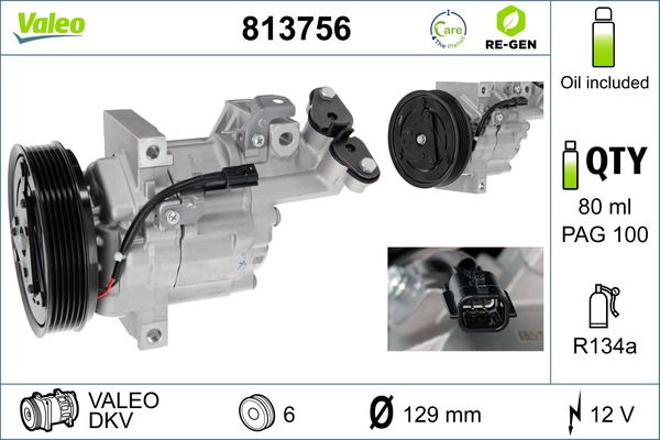 VALEO 813756 Compressor, air conditioning