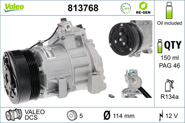 VALEO 813768 Compressor, air conditioning