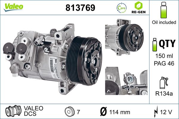VALEO 813769 Compressor, air conditioning